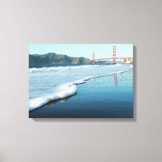 Lienzo Puente Golden Gate de Baker Beach (Anverso)