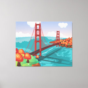 Lienzo Puente Golden Gate de San Francisco