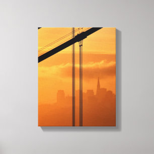 Lienzo Puente Golden Gate delante del San Francisco