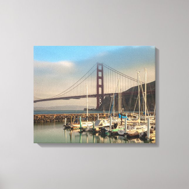 Lienzo Puente Golden Gate en Marina (Anverso)