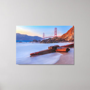 Lienzo Puente Golden Gate en San Francisco, Baker Beach