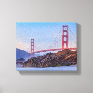 Lienzo Puente Golden Gate en San Francisco, Baker Beach