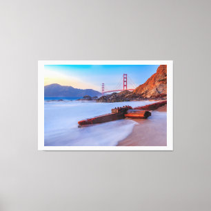Lienzo Puente Golden Gate en San Francisco, Baker Beach