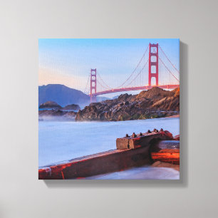 Lienzo Puente Golden Gate en San Francisco, Baker Beach