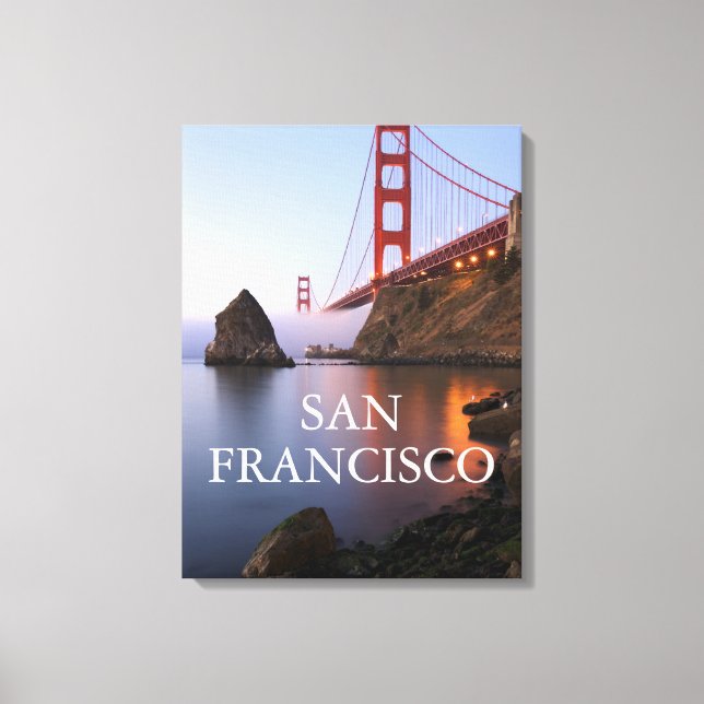 Lienzo Puente Golden Gate | San Francisco California (Anverso)