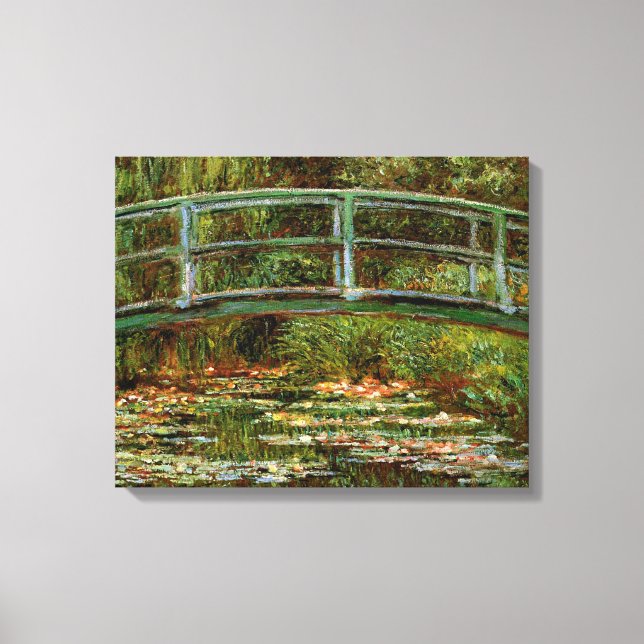 Lienzo Puente Japonés de Monet en Giverney (Anverso)