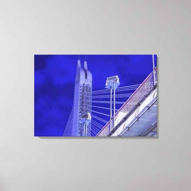 Lienzo Puente Jiefang Azul (Anverso)