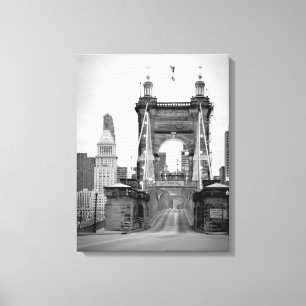 Lienzo Puente John A. Roebling, Cincinnati, OH