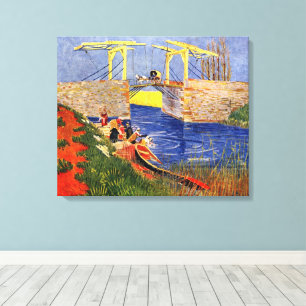Lienzo Puente Langlois en Arlés por Vincent van Gogh