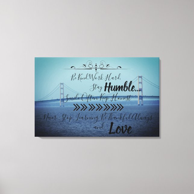 Lienzo Puente Mackinac (Anverso)