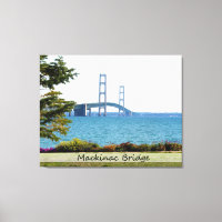 Puente Mackinac/Lienzo envuelto