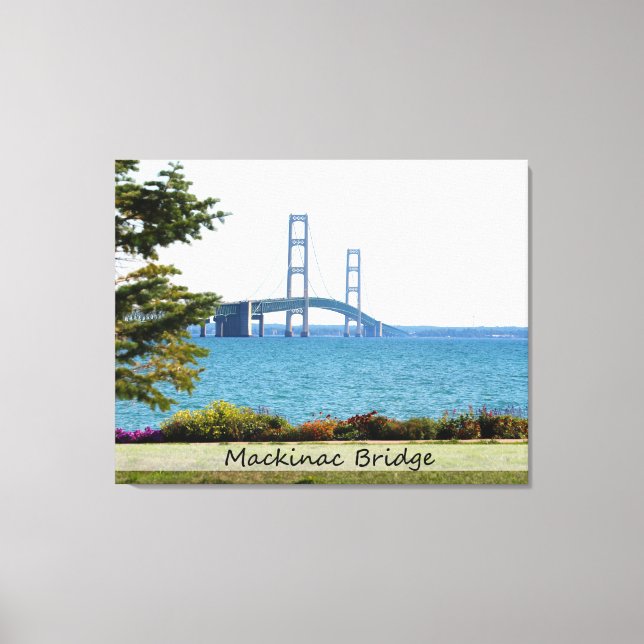 Lienzo Puente Mackinac/Lienzo envuelto (Anverso)