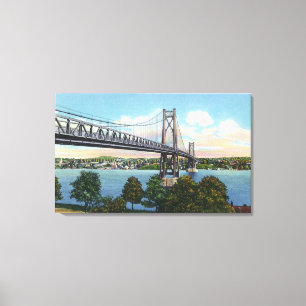 Lienzo Puente Mid-Hudson a la histórica ciudad de Rooseve
