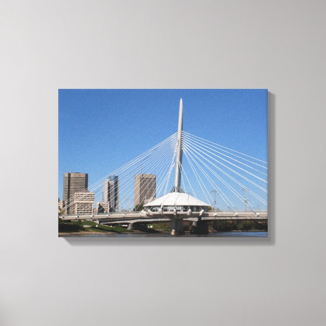 Lienzo Puente Provencher de Winnipeg (Anverso)