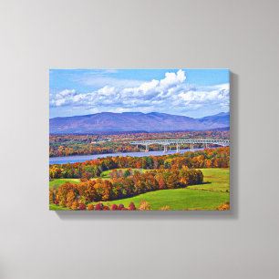 Lienzo Puente Rhinecliff en otoño
