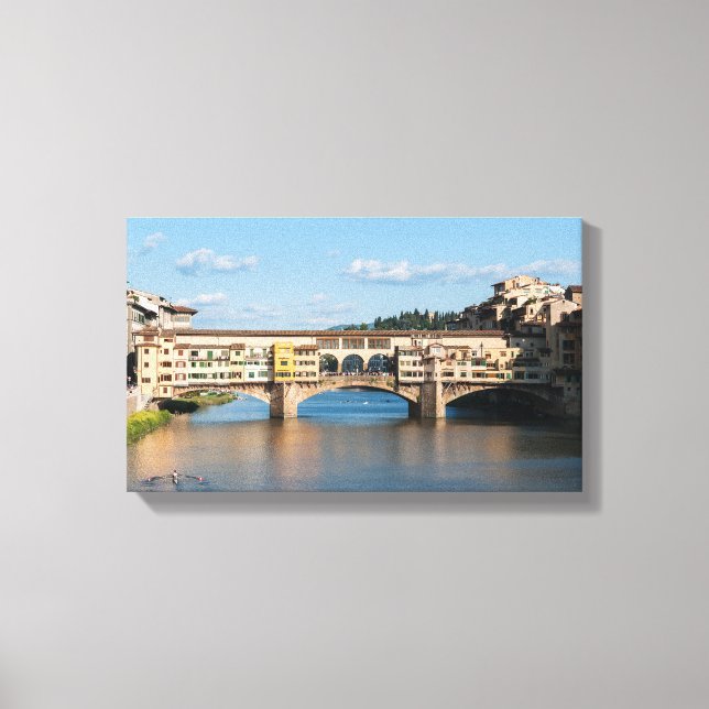 Lienzo Puente viejo Ponte Vecchio - Florencia, Italia (Anverso)