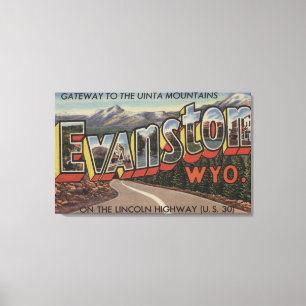 Lienzo Puerta a las montañas Uinta - Evanston, WY