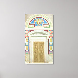 Lienzo Puerta al Rafael Loggia del Vaticano, desde