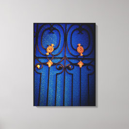 Lienzo Puerta Azul