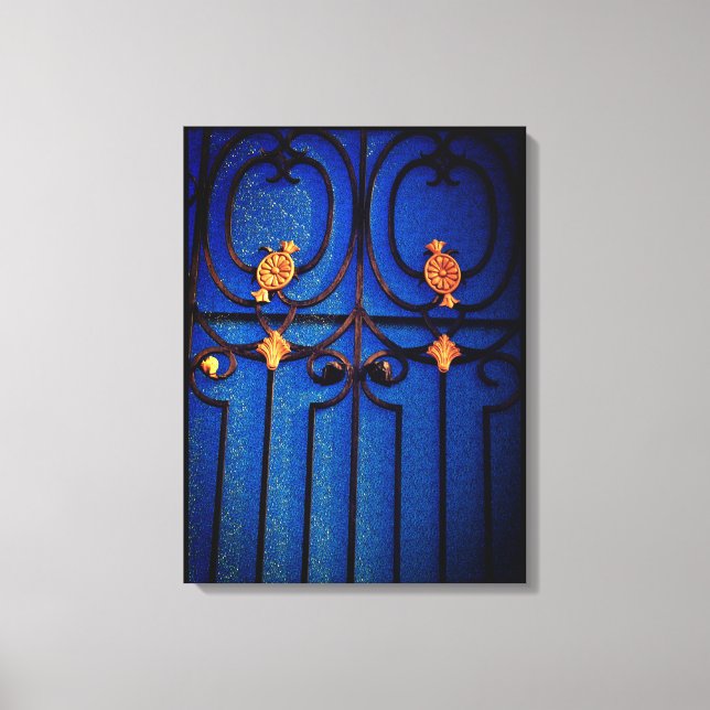 Lienzo Puerta Azul (Anverso)