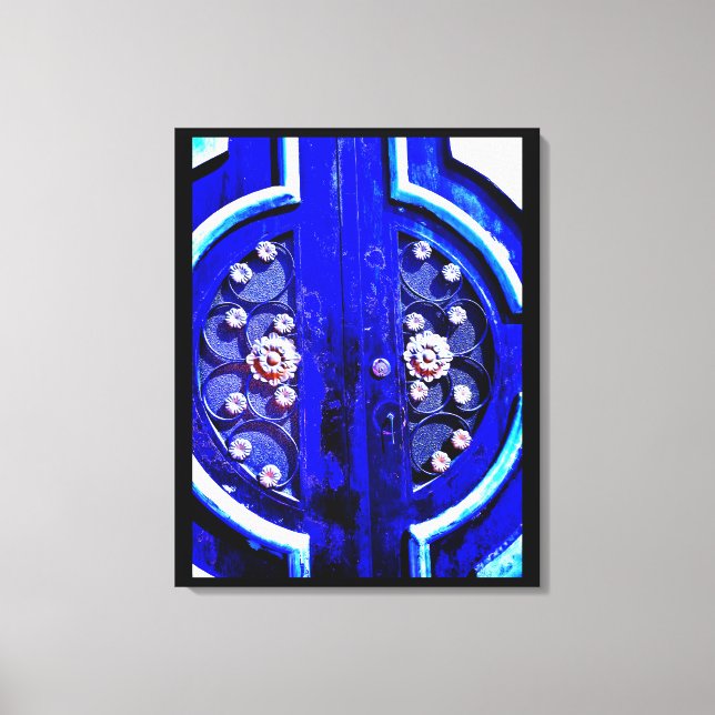 Lienzo Puerta Azul (Anverso)