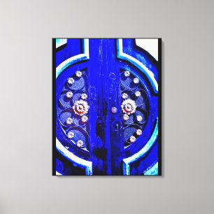 Lienzo Puerta Azul