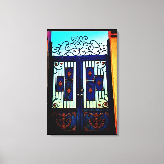 Lienzo Puerta Azul (Anverso)