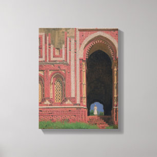Lienzo Puerta cerca de Kutub-Minar, Delhi vieja, 1875