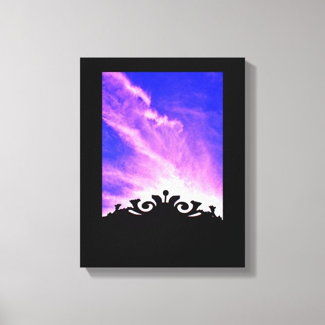 Lienzo Puerta de atardecer (Anverso)