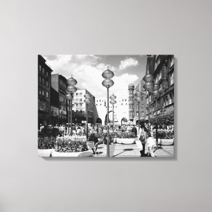 Lienzo Puerta de la ciudad de Múnich Alemania vintage Kar