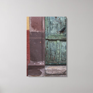 Lienzo Puerta de madera abstracta
