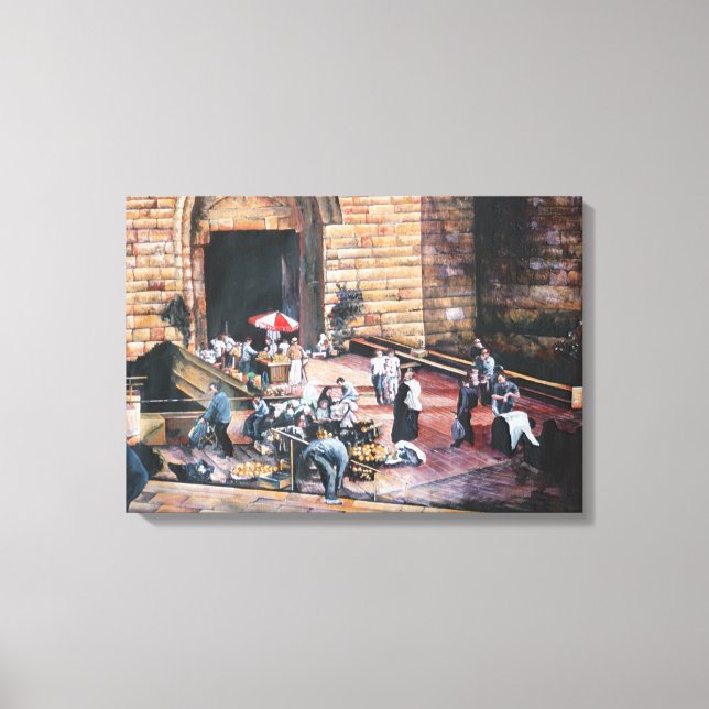 Lienzo Puerta de Oro de Damasco, Jerusalén Vieja (Anverso)