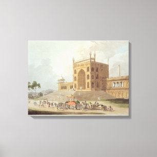 Lienzo Puerta del este del Jummah Musjid en Delhi, de '
