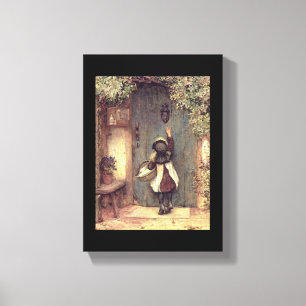 Lienzo Puerta del niño Bella Artes "El visitante"