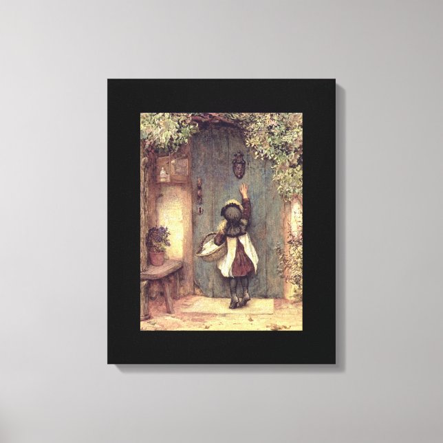 Lienzo Puerta del niño Bella Artes "El visitante" (Anverso)