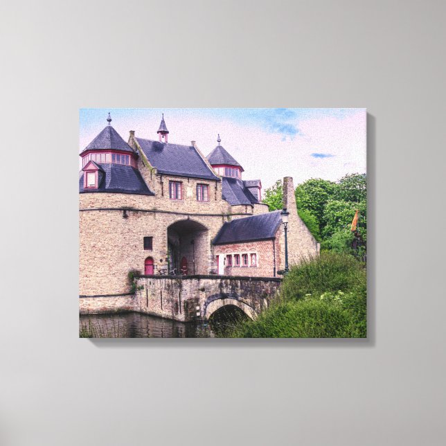 Lienzo Puerta histórica de Brujas (Anverso)