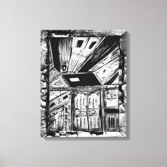 Lienzo Puertas abiertas (Anverso)