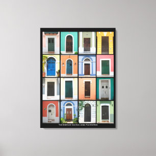 Lienzo Puertas WC de San Juan viejo, Puerto Rico