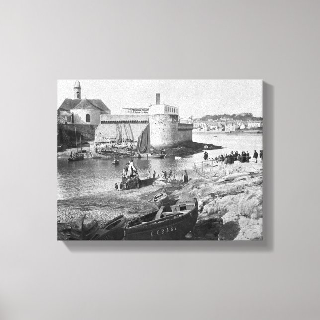 Lienzo Puerto, Concarneau (Anverso)