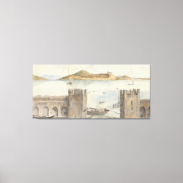 Lienzo Puerto de Arona (1795) Charles Gore