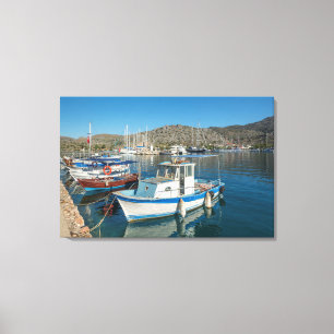 Lienzo Puerto de Bozburun cerca de Marmaris, Turquía