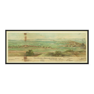 Lienzo Puerto de Charleston en Carolina del Sur (1860-186