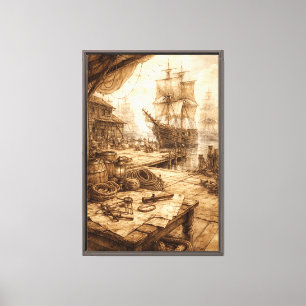 Lienzo Puerto de Expedición Marítima Histórica