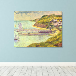 Lienzo Puerto de Port-en-Bessin, marea alta de Georges Se