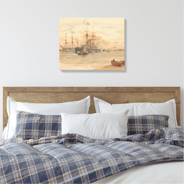 Lienzo Puerto de Portsmouth  (Insitu(Dormitorio))