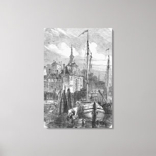 Lienzo Puerto de Rotterdam, Holanda