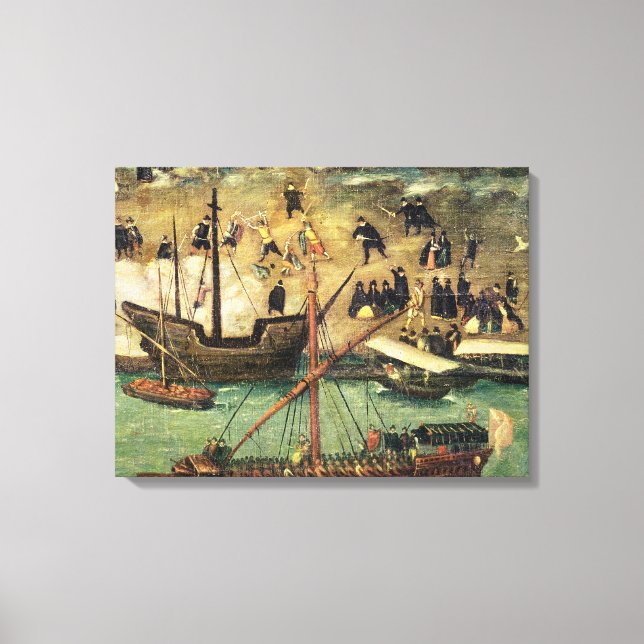 Lienzo Puerto de Sevilla, c.1590 (Anverso)