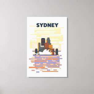 Lienzo Puerto de Sydney