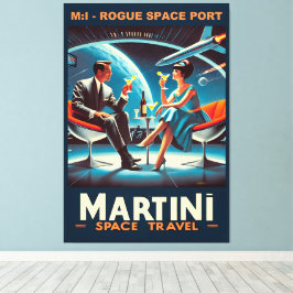Lienzo Puerto espacial Martini Space Travel: Poster Rogue