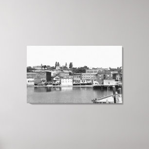 Lienzo Puerto Townsend, opinión Photograp de la ciudad d